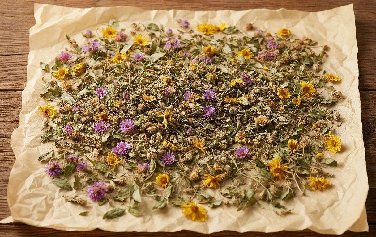 Dried herbs for infusions